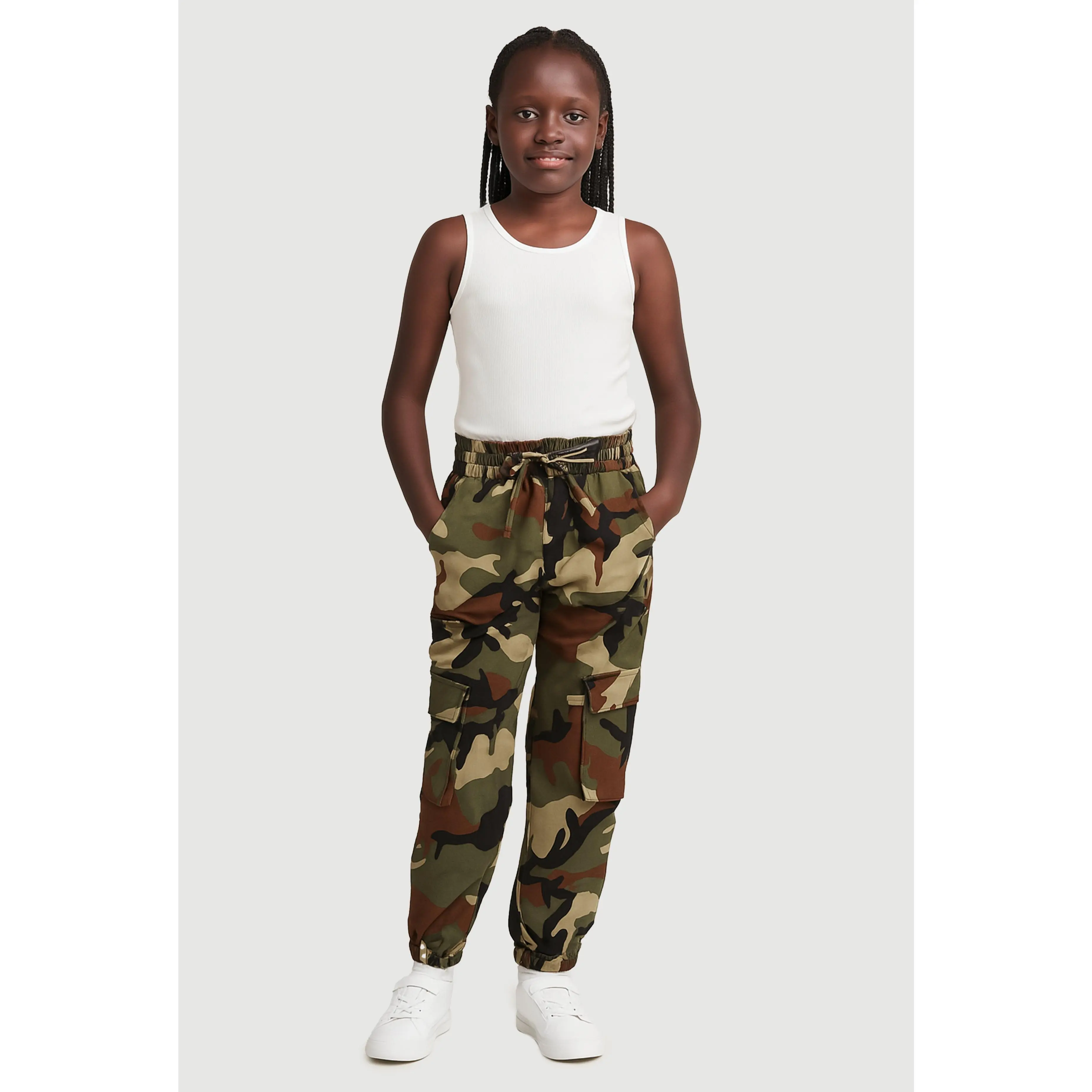 Girls Hyper Stretch Cargo Joggers