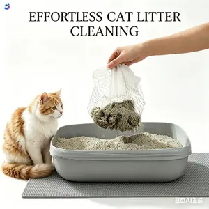 Durable Cat Litter Filter Bag | Reusable Mesh Bag for Cat Litter Box
