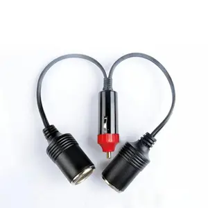 Car Cigarette Lighter Splitter, Car Dual Port Cigarette Lighter Splitter, 10A Female Socket Plug Power Adapter Connector, Car Accessories