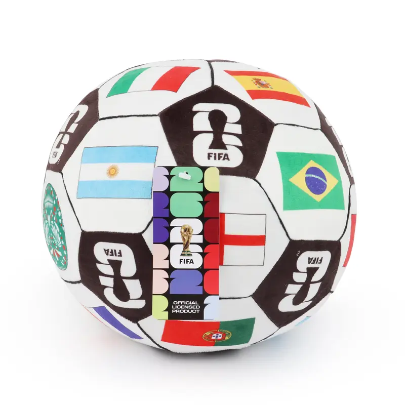 Jay Franco Official Licensed Team USA & Messi 8-in Brushed Fiber Soccer Ball Pillow Buddy - Ultra-Soft, Washable, Durable Stuffed Plushie, Bedroom Decor, Sport Theme Gift