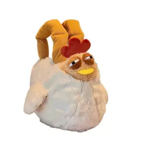 26 new trendy commuter Gugu Chicken plush toy shoulder bag, cute crossbody bag, claw machine doll