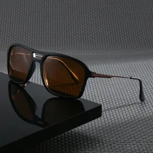 Retro Sport Polarized Sunglasses – Double Bridge Men’s Outdoor Shades with UV Protection, Lightweight Cycling & Driving Eyewear for Daily Wear, Travel, Road Trips & Summer Activities