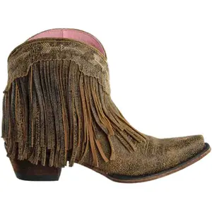 Junk Gypsy Womens Spitfire Snip Toe  Casual Boots Ankle Low Heel 1-2" - Brown