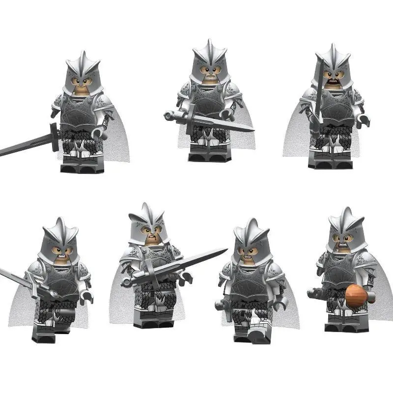 Cross-border KT1019 Song of Ice and Fire Medieval Warrior building block minifigure small particle toy XP131-137
