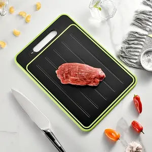 1 piece, cutting board, Kitchen chopping board, quick thawing tray, double-sided cutting board, frozen meat thawing tray, thawing board, thawing tray, kitchen utensils and kitchen accessories