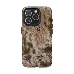 Kryptek Highlander Camo Case for iPhone 17 16 15 14 Pro Max Plus | Tactical Honeycomb Camouflage Magnetic Wireless Charging Heavy Duty Tough Cover