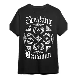 2022 Fall Tour Men's Short Sleeve Black Graphic T-shirt Breaking Benjamin T-shirt 341011   PR
