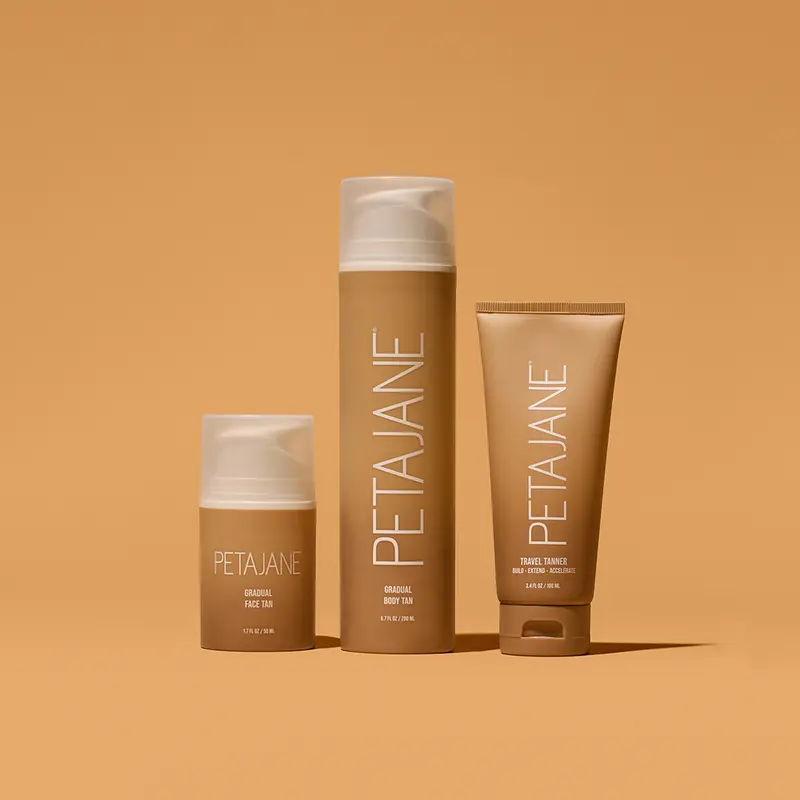 The Gradual Glow Bundle - Includes Face, Body and Travel Tanning Lotions for the Perfect Gradual Tanning Routine Skincare Fragrance