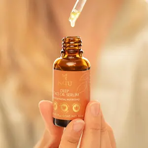 Deep Face Oil Serum by Natu Botanicals – Hydrating & Nourishing Botanical Blend | For Glowing, Radiant Skin | Deep Moisture, Gua Sha Friendly, Vegan Skincare for Normal to Dry Skin