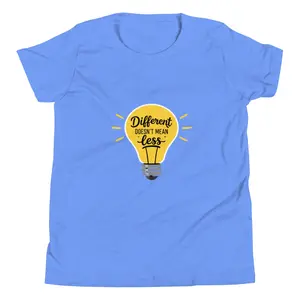 Youth "Different Doesn't Mean Less" Short Sleeve T-Shirt