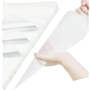 24 Inch  Piping Bags 200 Pack - Disposable Pastry Bags - Thick Anti-Burst Pastry Icing Frosting Piping Bags For Decorating Cupcakes Cakes Cookies (Large 24 Inch-200 Pack)