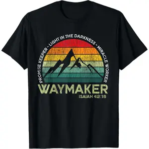 Vintage Waymaker Promise Keeper Miracle Worker Christian T-Shirt