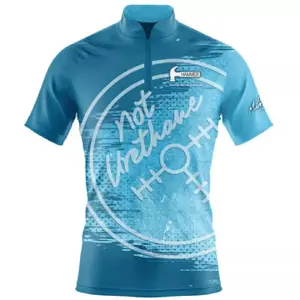 *FREE Custom Name & Logo*  Bowling NU Blue Hammer Bowling Jersey Full Size S-5XL