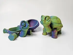 3D Printed Flexi Tortoise With Hidden Container