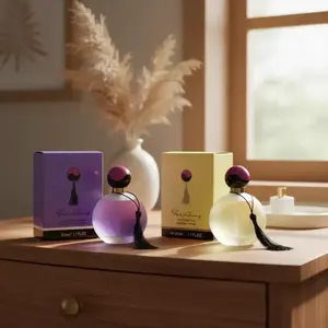 Lavender & Musk Perfume Bundle, 2 x 50ml Women's Eau de Toilette with Long-Lasting Fragrance, Alcohol-Free, Suitable for Daily Wear and Gifts, Fragrance Discovery Set