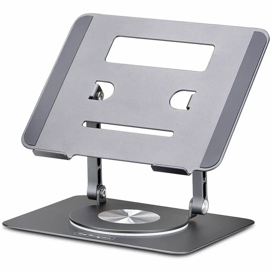 StarTech Rotating Laptop Stand 360 Swivel Ergonomic Desk Riser for Computer