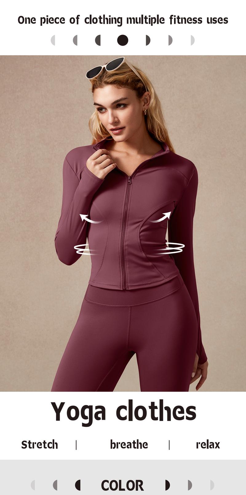 NcmRyu Womens Zip Up Jacket and Flare Yoga Pants Set Long Sleeve Sportswear for Running Yoga Gym Slim Fit Stretch Fabric NcmRyu Womens Zip Up Jacket and Flare Yoga Pants Set Long Sleeve Sportswear for Running Yoga Gym Slim Fit Stretch Fabric