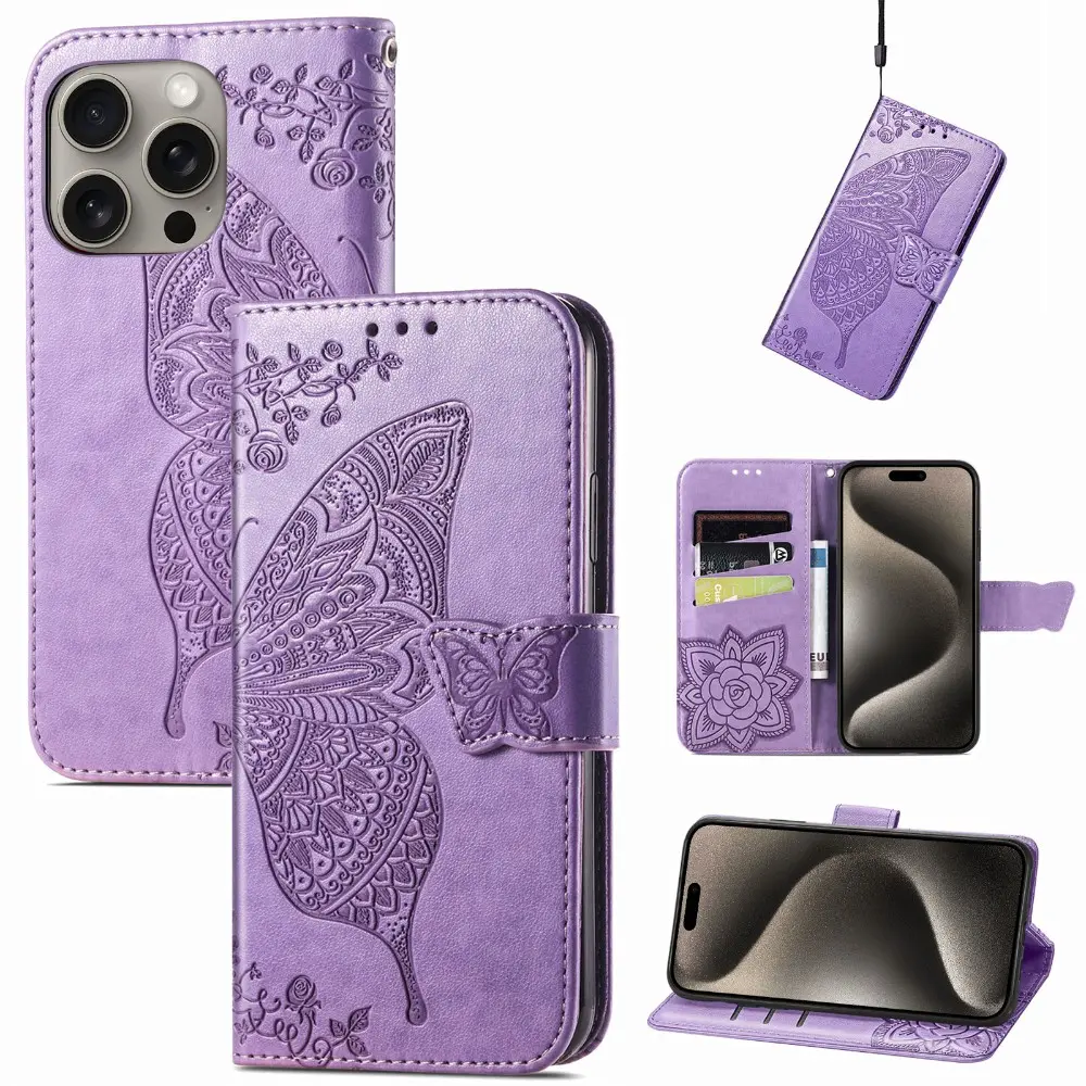 Phone Case Wallet – Stylish Printed Design | Multi-Card Slots for Protection & Convenience