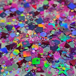 1982 Retro Glitter Mix - Multicolor Glitter for Nails, Tumblers, Resin and all Craft