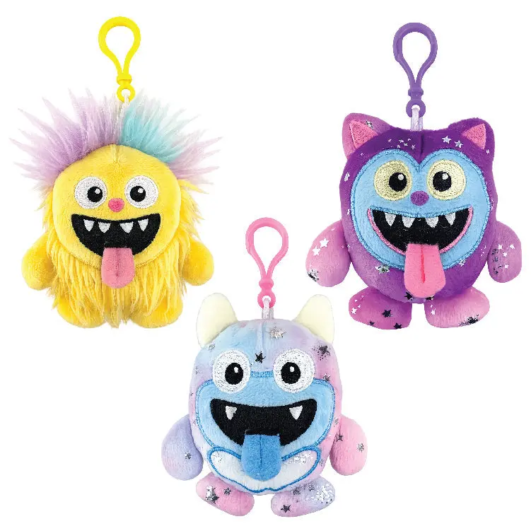 Hugly Monster Plush Keychain - 12 Pieces Per Display Pack