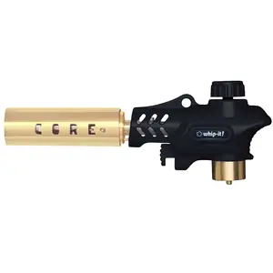 Whip-it! Core Torch – Culinary Butane Torch for Sous-Vide, Searing Meats, Glazing Ham, Roasting Peppers, Caramelizing Sugar, Melting Cheese, BBQ, Grilling, Campfires, Welding & More
