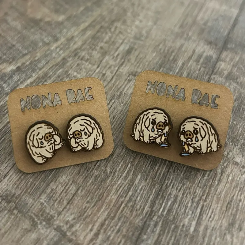 Squonk Earrings - Cryptid Cutie Series
