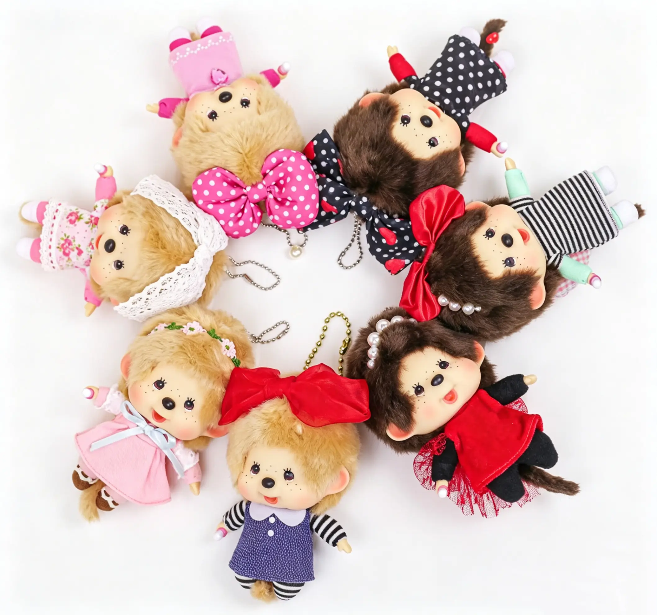 Monchhichi Cute Girls Series Vinyl Plush Pendant