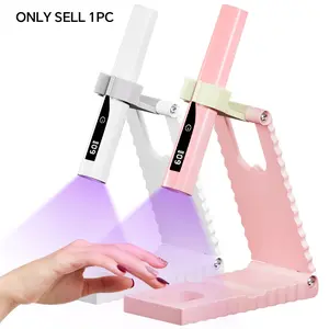 UV Light for Gel Nails, Nail Art Manicure, Nail Art Tools - Timer, Stand & Indicator, Portable Rechargeable Mini Handheld LED Nail Lamp, UV Lamp Cured, Nail Dryer for Fast Curing