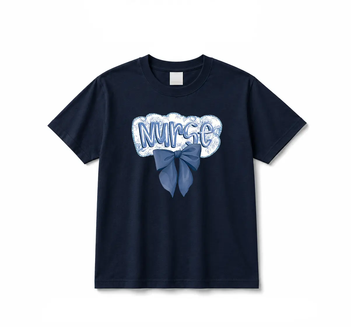 Nurse Coquette Bow Design, Nurse, Nursing School Tee, Nurse T-Shirt, Gift For Nurse, Blue Coquette Nurse Shirt, Nurse Life Sweatshirt