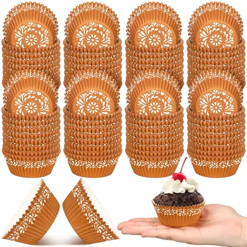 800pcs Greaseproof Paper Mexican Cupcake Liners, Cielito Lindo Baking Cups for Cake Decorating, Dessert & Birthday Celebration (Latino Family Fiesta Cake & Cupcake Toppers), Birthday Cake Celebration