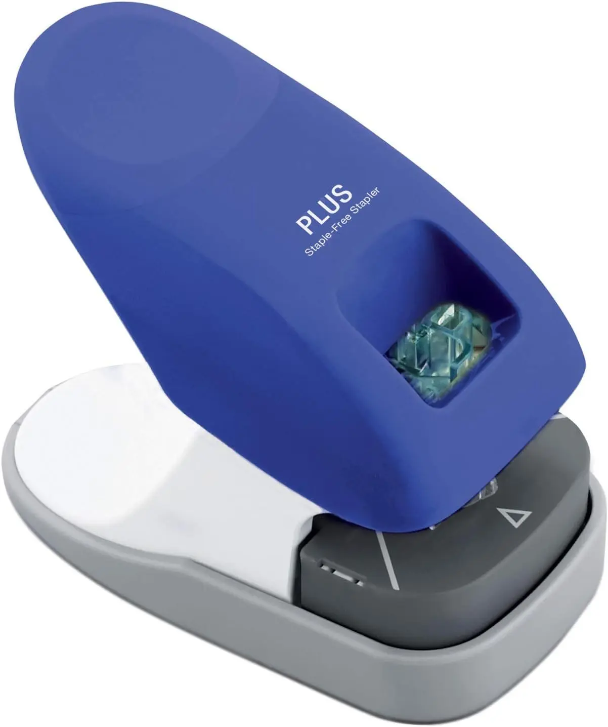 Paper Clinch Desktop Staple-Free Stapler, Blue (31260)