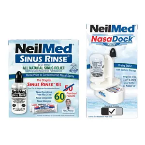 NeilMed Sinus Rinse Kit & NeilMed NasaDock Plus White