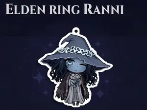 Ranni Elden Ring Keychain Acrylic Charm! Cute Kawaii Bag Charm, Key Accessory, Gift for Fans, Collectible Character Charm, for Bags, Keys, Backpacks, Cute Decor, Gift Idea