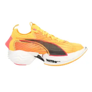 PUMA Womens Fast R Nitro Elite 2 Fire Running Sneakers Shoes - Orange