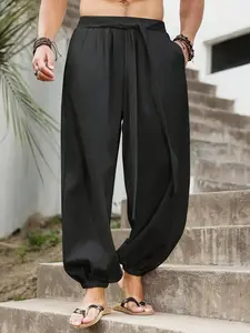 Men's Plus Size Casual Trendy Long Pants Street Style American Casual Pants Daily Wear Streetwear 2026 Breathable Soft Lightweight Work Outdoor Hip Hop Jogging
