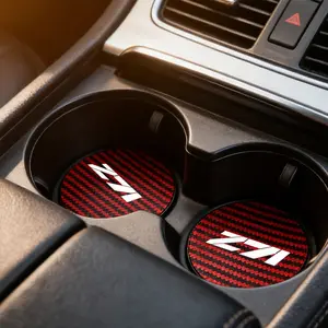 Car Coaster Set, Waterproof & Durable Design, Perfect Fit for Chevy Z71, Enhance Vehicle Interior Functionality