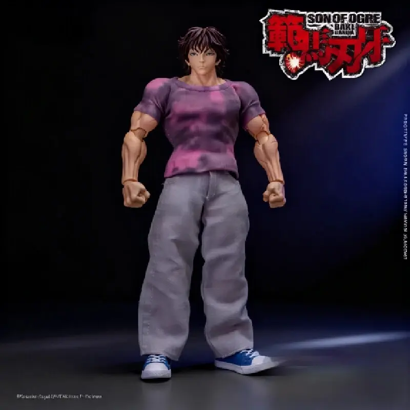 1/12 Scale Anime Baki Hanma Oni Action Figure Real Man Assembly Model Figurine Office Desktop Decoration Ornaments Boy'S Gifts