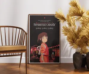 [No Frame] Spirited Away (2001) by Studio Ghibli Movie Poster, High Quality Film Print Wall Art