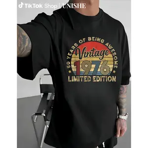 Fifty Years Vintage Men’s Tee – Celebrate 1976 Birthday in Style