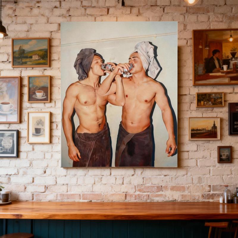 Heated Rivalry Poster Canvas Painting, Shane Hollander And Ilya Rozanov Art Print, Hockey Romance Wall Art, Game Changers Fan Gift, MM Bookish Decor, Hudson Williams & Connor Storrie Poster