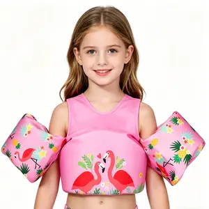 Flamingo Toddler Swim Vest, Kids Life Jacket Vest, Swim Aid Floats For Swimming Pool, Learn To Swim For 25lbs To 55lbs Toddlers