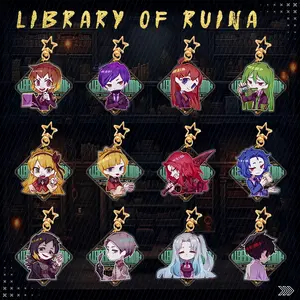 Library of Ruina Game Acrylic Keychain, Hokma, Roland, Hod & Argalia Keychain