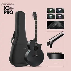 【Enya X3 PRO MINI/X3 PRO Acoustic-Electric Guitar】Carbon Fiber Travel Guitar - 36" 3/4 Size with Built-in Effects & Wireless Speaker, Includes Gig Bag & Cables - Ideal for Professional & Stage Performance, Christmas Gift, TikTokShopHolidayHaul