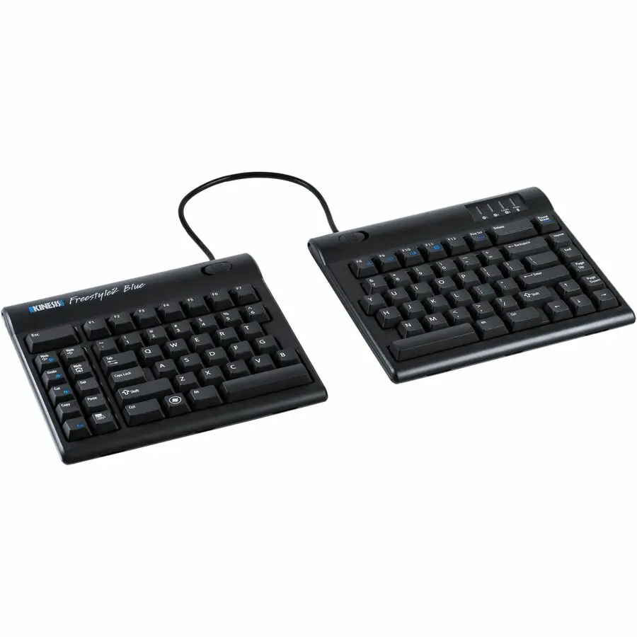 Kinesis Freestyle2 Blue Wireless Ergonomic Keyboard for PC (9" Separation)