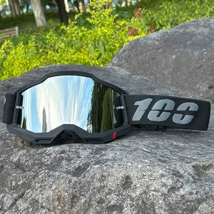 100 Motorcycle Glasses for Men, Motocross Goggles, Off Road Goggles, Protective Gear, Helmet Mx Moto, Dirt Bike Atv Ski, Outdoor Sports Glass, Outdoor Riding Goggles, Scooter Googles, Cycling Mask