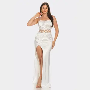 High-Slit Mermaid Gown – Sparkly Prom & Evening Set La Belle Gina Boutique