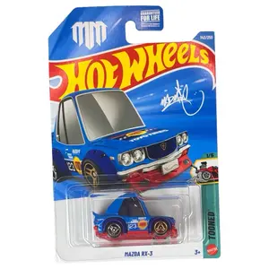 Hot Wheels Mazda RX-3 Blue and Red Mainline 142/250