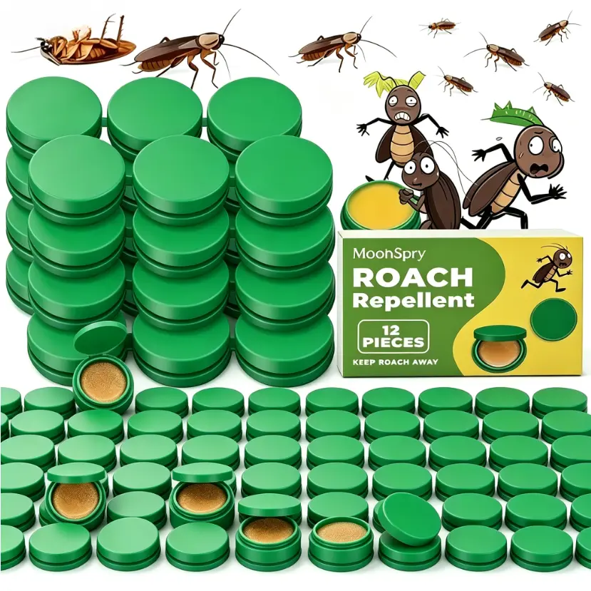 MoonSpry Household Freshening Mist - Roach Repellent Scented Indoor Spray, Targets Major Cockroach Species, Prevents Pests & Cares for Kitchen/Dorms Spaces, Home Users