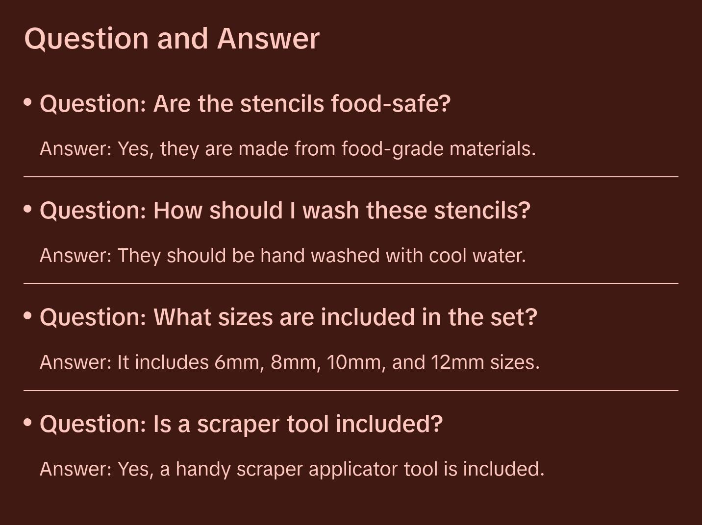 5pc DIY Sprinkle Stencil Set,6,8,10,12mm sizes. Make Your Own Stencils includes FREE SCRIBE