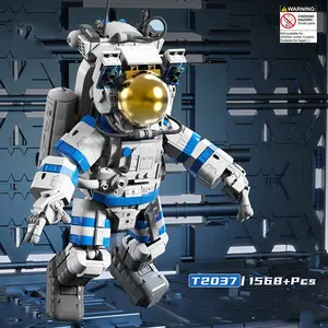 Space Adventurer Model Building Blocks Toy, DIY Astronaut Blocks Toy, Room Decoration Ornament, Birthday Gift for Adults & Teens